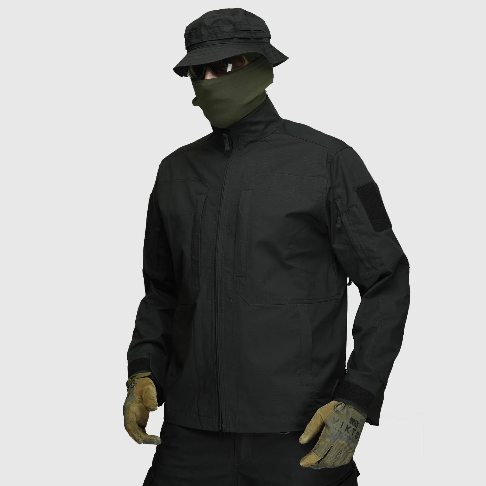 Summer Jacket UATAC Flexible Black (2 patch)